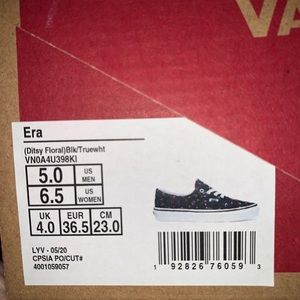 Brand new floral vans